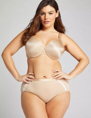 Beige Lane Bryant Extra Soft Full Women Briefs | ZAS7223FB