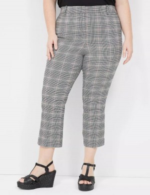 Black Lane Bryant 4-Season Slim Capri Women Pants | UKI3611HN