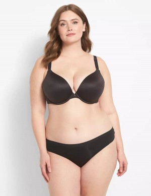 Black Lane Bryant Invisible Backsmoother Boost Plunge Women Bralettes | CPN4226KZ