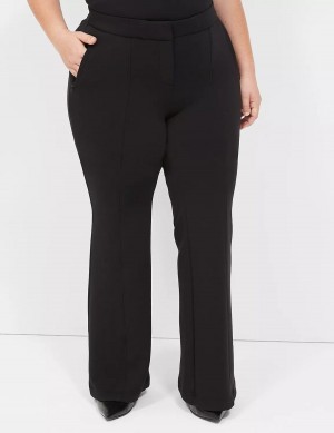 Black Lane Bryant Journey Knit Flare Women Pants | MSS5664GQ