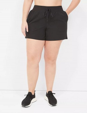 Black Lane Bryant LIVI Stretch Woven Women Shorts | JWR3437HW