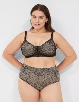 Black Lane Bryant No-Wire with Lace Women Bralettes | MMK6487HK