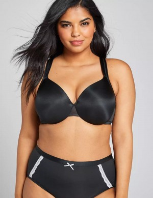 Black Lane Bryant Smooth Lightly Lined Full Coverage Women Bralettes | HRQ9984PR