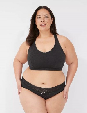 Black Lane Bryant Stretch Lace Women Bralettes | UPV3379TC