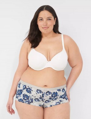 Blue Grey Lane Bryant Cotton Boyshort Women Briefs | RAG4342WP