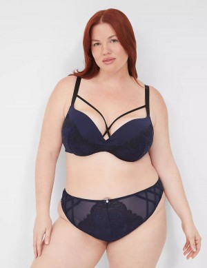 Blue Lane Bryant Lace Max Boost Plunge Women Bralettes | LIB1444SH