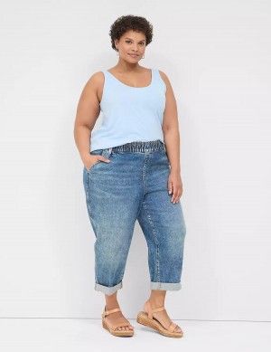 Blue Lane Bryant Pull-On Fit Boyfriend Women Jeans | VVA6331OO