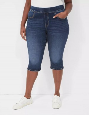 Blue Lane Bryant Pull-On Fit High-Rise Pedal Women Jeggings | KGS5357OB