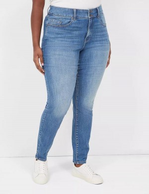 Blue Lane Bryant Tighter Tummy High-Rise Skinny Women Jeans | BXA1539VB