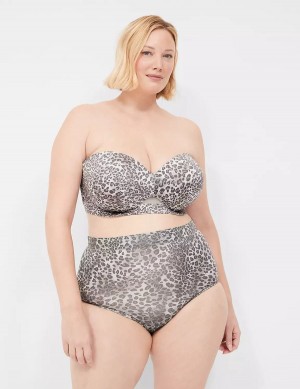 Brown Black White Lane Bryant Comfort Bliss High-Waist Women Briefs | LQR1775RW