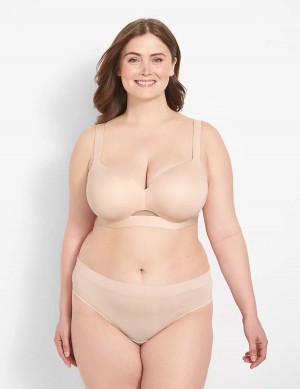 Brown Lane Bryant Comfort Bliss Lightly Lined Women Balconette Bra | PDZ8349UR