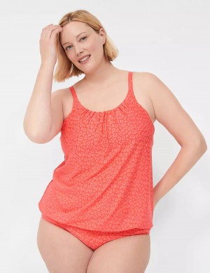 Coral Lane Bryant No-Wire Blouson Tankini Women Bikini Top | YRK3418GN