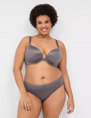 Dark Grey Lane Bryant Boost Plunge With Lace Women Bralettes | YBE2372ZF