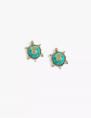 Gold Lane Bryant Summer Whimsy Sea Turtle Women Earrings | VRS398YY