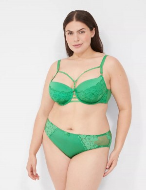 Green Lane Bryant Fishnet Lace Boost Women Balconette Bra | JKY302HV