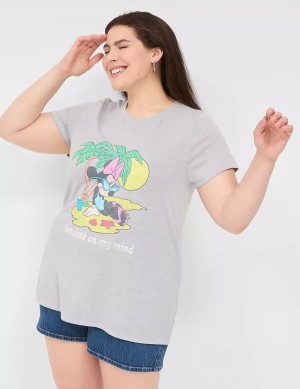 Grey Lane Bryant Minnie Sunshine On My Mind Graphic Tee Women T Shirts | SSP7664DR