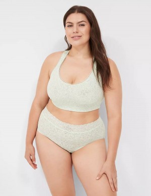 Light Green Lane Bryant Stretch Lace Women Bralettes | OOU5710TY