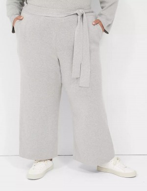 Light Grey Lane Bryant Sweater Pull-On Women Pants | RYR5213QS