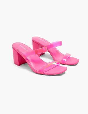 Pink Lane Bryant Dream Cloud Double-Band Low Block Heel Women Heels Sandals | DCV1198DE