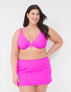 Pink Lane Bryant Side Slit Swim Women Skirts | PVX5319LY