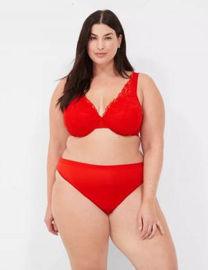 Red Lane Bryant No-Show French Cut Women Briefs | PHA6717OC