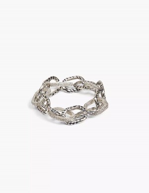 Silver Lane Bryant Animal Print-Link Stretch Women Bracelets | AWG799SJ