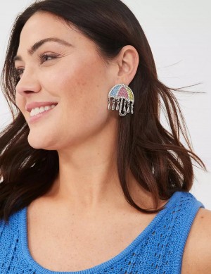 Silver Lane Bryant Spring Whimsy Pave Umbrella Statement Women Earrings | HYX3372EE