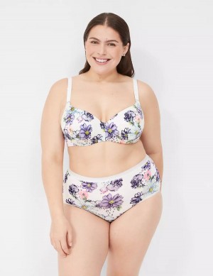 White Lane Bryant Invisible Backsmoother Lightly Lined Women Balconette Bra | FQV3524GW