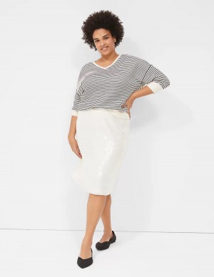 White Lane Bryant Sequin Fit & Flare Women Skirts | FYY3517DY