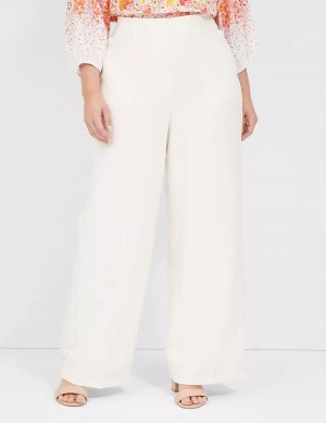 White Rose Lane Bryant Perfect Drape High-Rise Wide Leg - Fully Lined Women Pants | CFH5115RZ