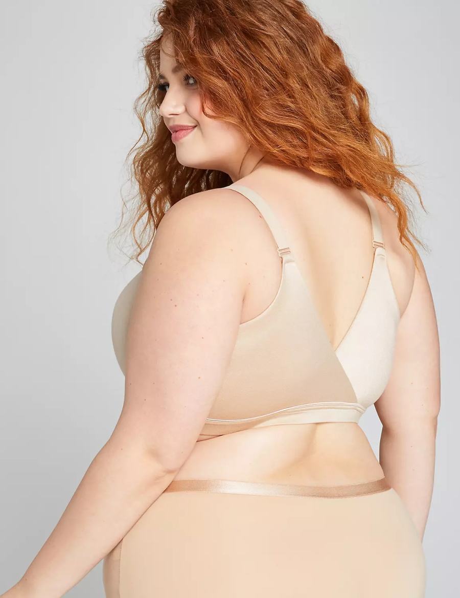 Beige Lane Bryant Lightly Lined Lounge Women Bralettes | YPC515NR