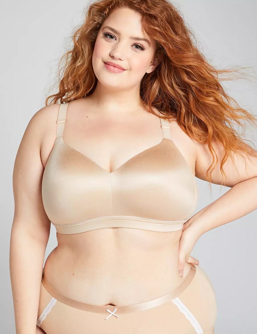 Beige Lane Bryant Lightly Lined Lounge Women Bralettes | YPC515NR