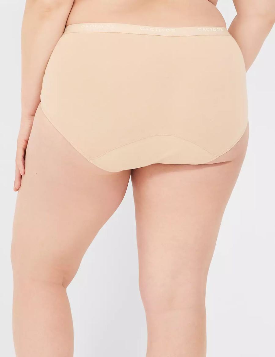 Beige Lane Bryant Total Confidence Full Women Briefs | BBE9952RJ