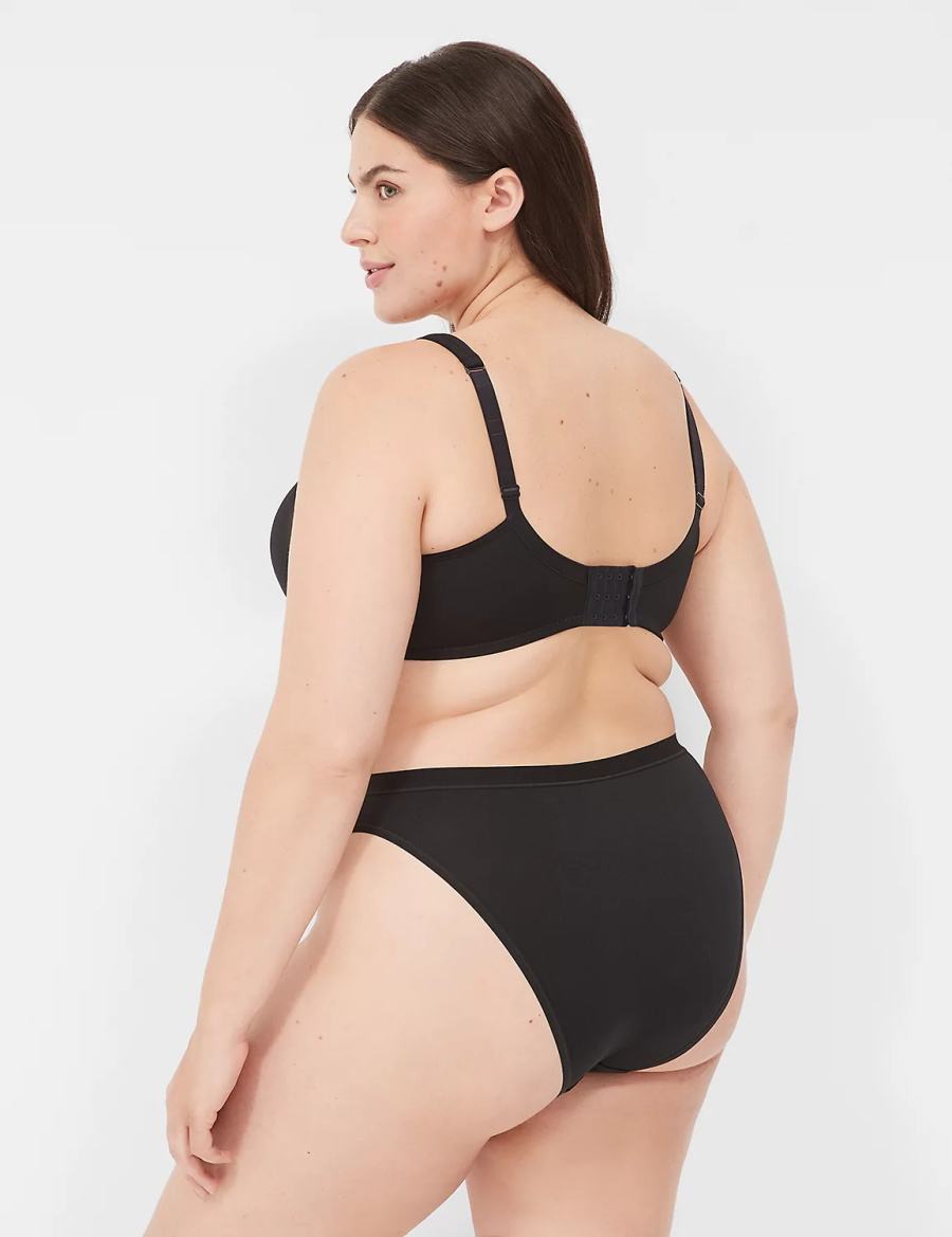 Black Lane Bryant Boost Plunge Women Bralettes | YYF2118VV