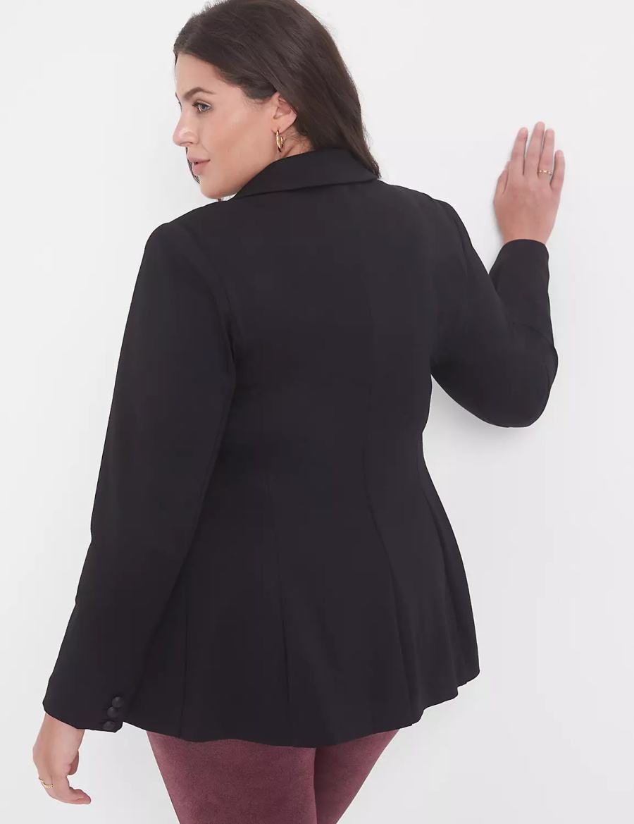 Black Lane Bryant Bryant Women Blazers | GZN725OT