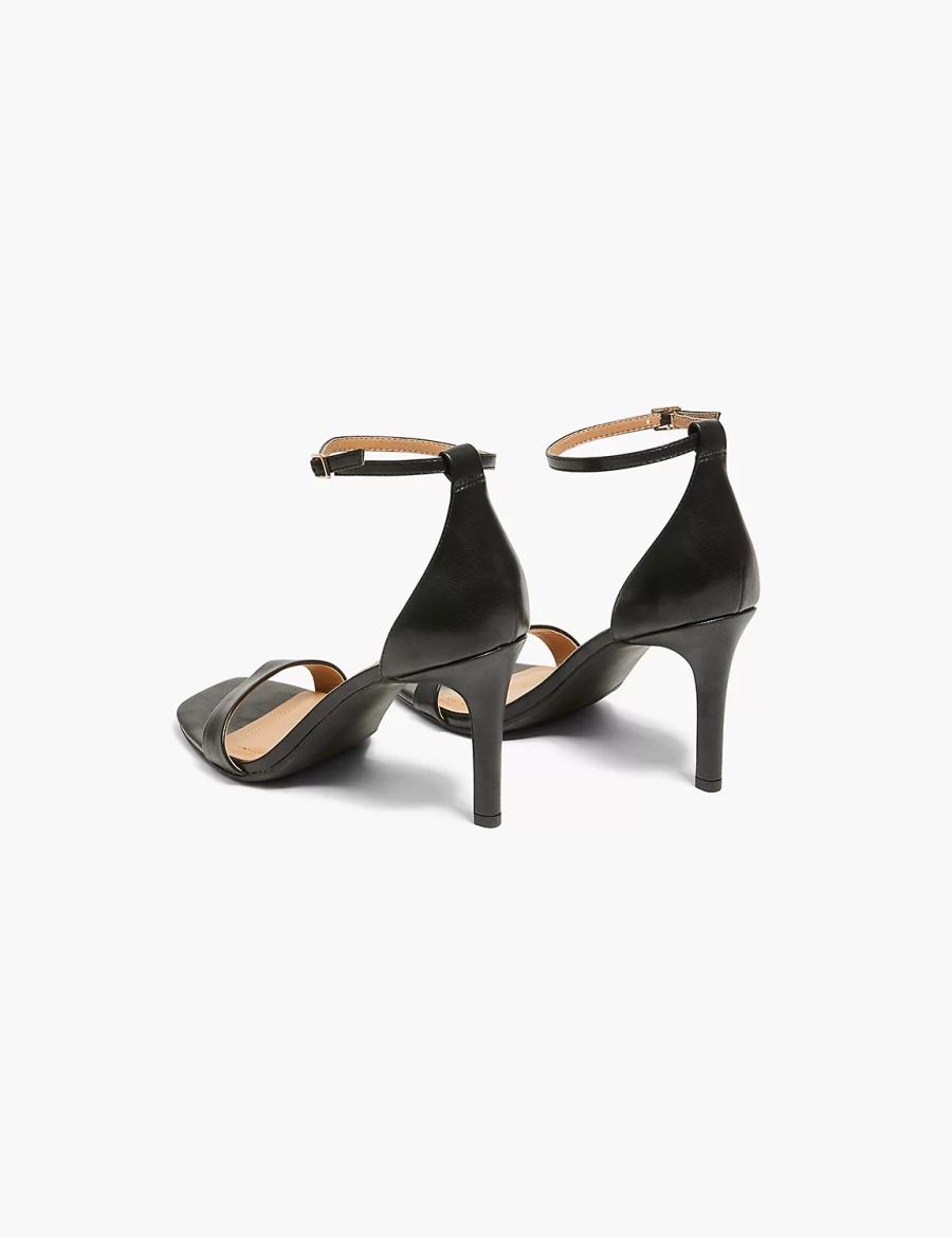 Black Lane Bryant Dream Cloud Single-Strap Stiletto Heel Women Heels Sandals | OTP8794JG