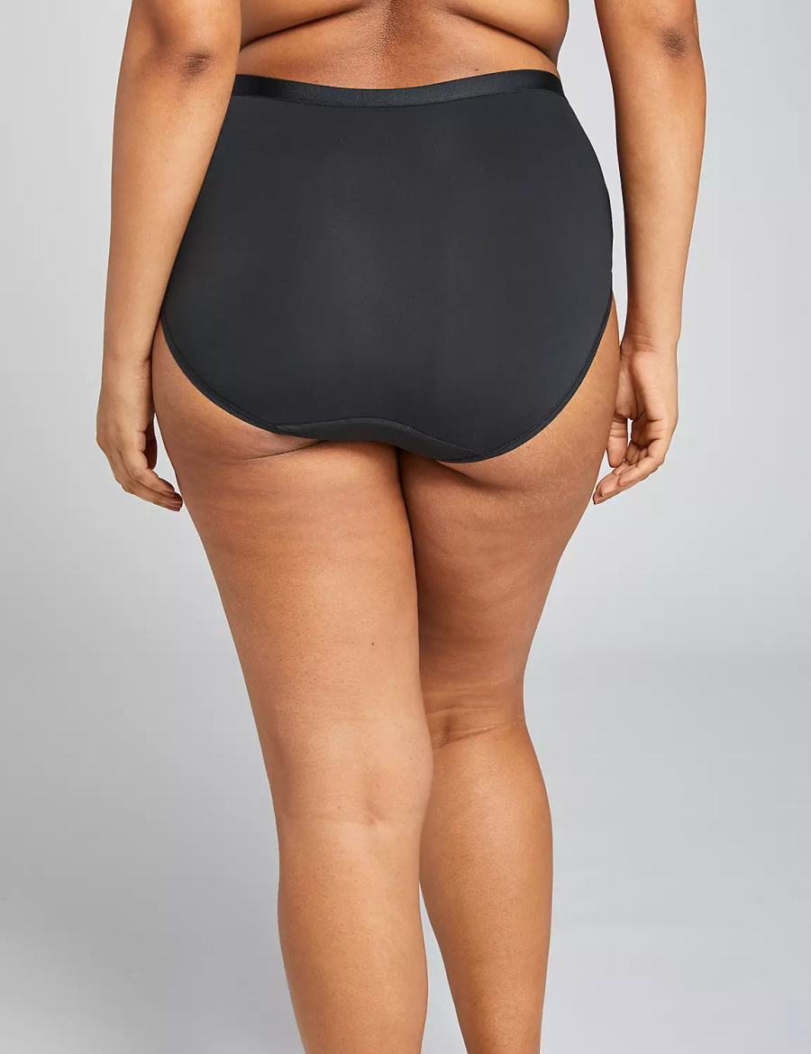 Black Lane Bryant Extra Soft Full Women Briefs | CWG3243UH