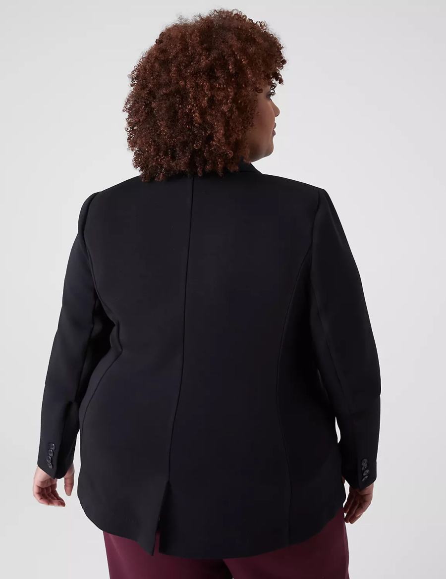 Black Lane Bryant Journey Knit With Zipper Pocket Women Jackets | WSR714WY