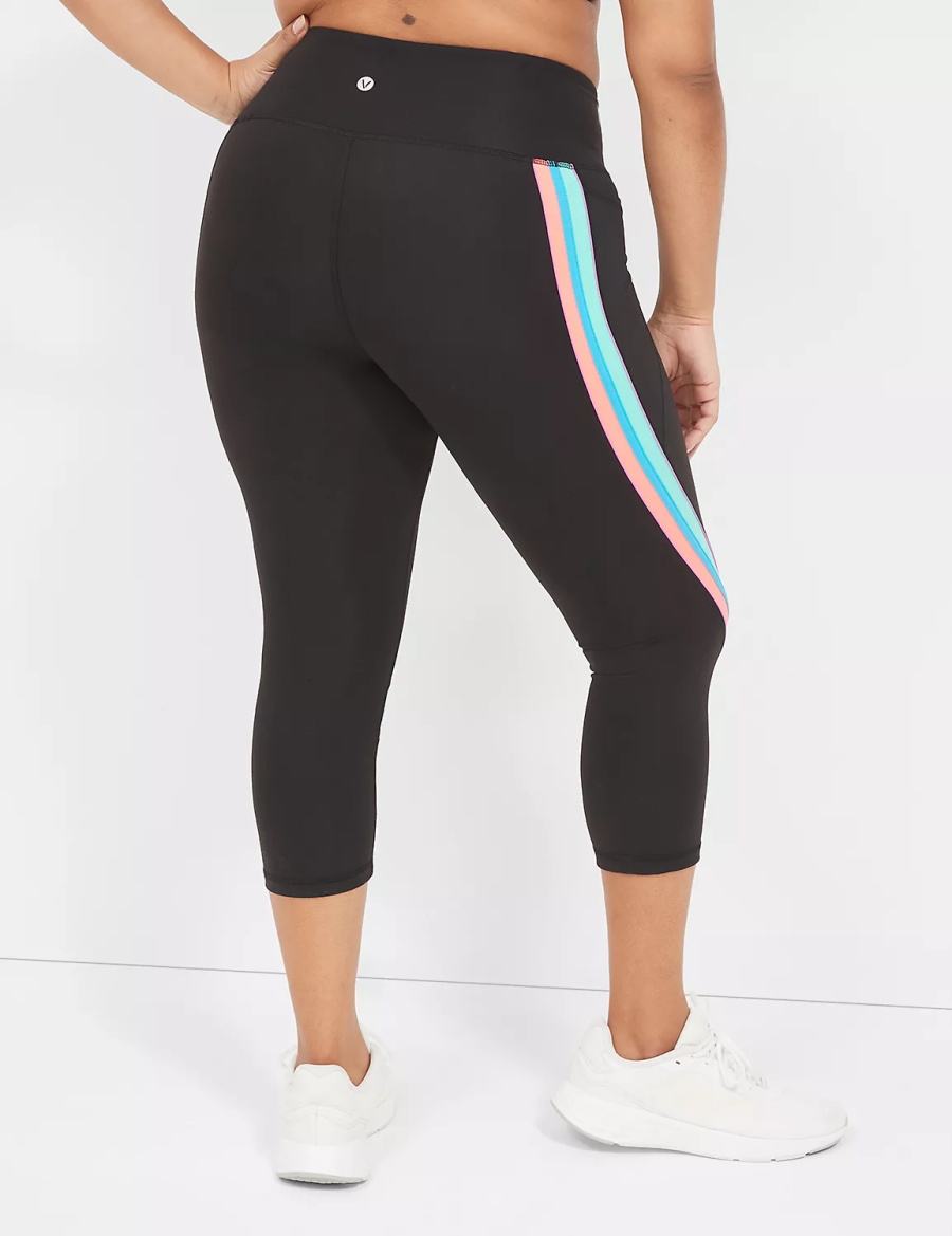 Black Lane Bryant LIVI High-Rise Recycled LIVI Soft Capri Women Leggings | XAO4398CB