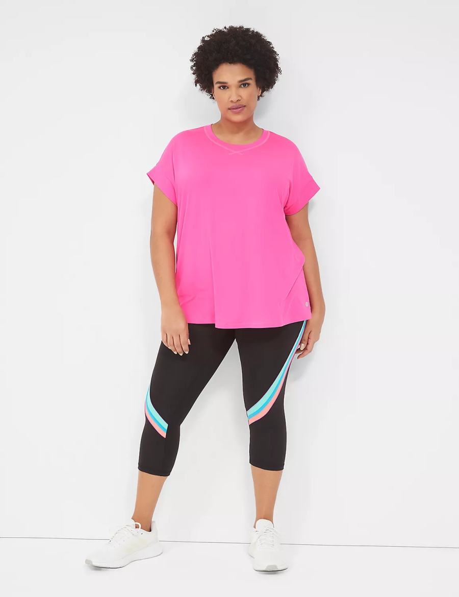 Black Lane Bryant LIVI High-Rise Recycled LIVI Soft Capri Women Leggings | XAO4398CB