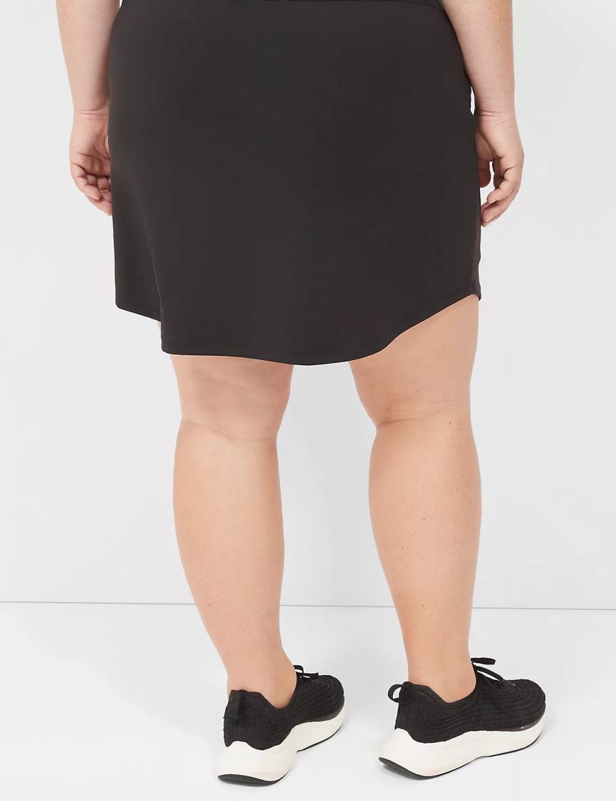 Black Lane Bryant LIVI Knit Women Shorts | LOC9140MB