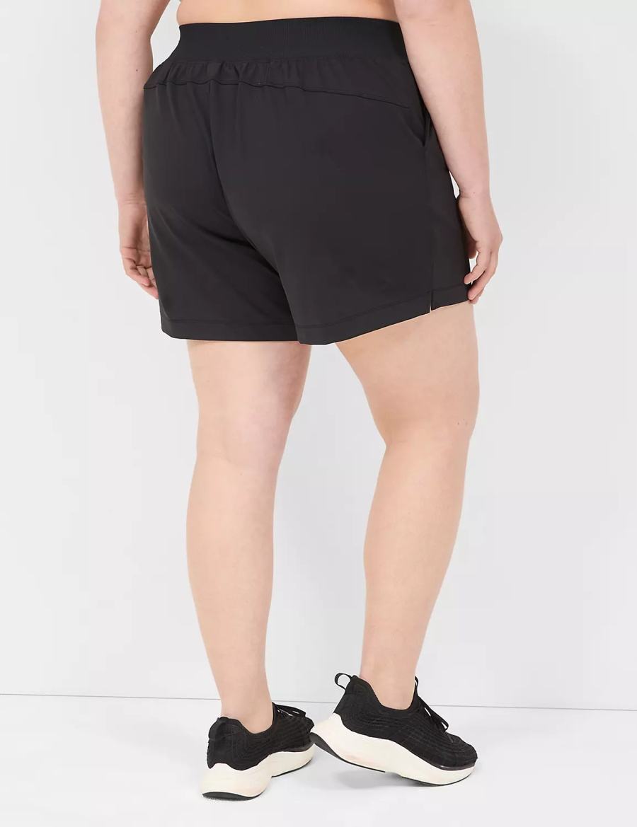 Black Lane Bryant LIVI Knit Women Shorts | PFJ3814DJ