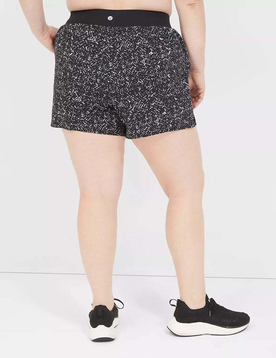 Black Lane Bryant LIVI Stretch Woven Women Shorts | LMK2572EN