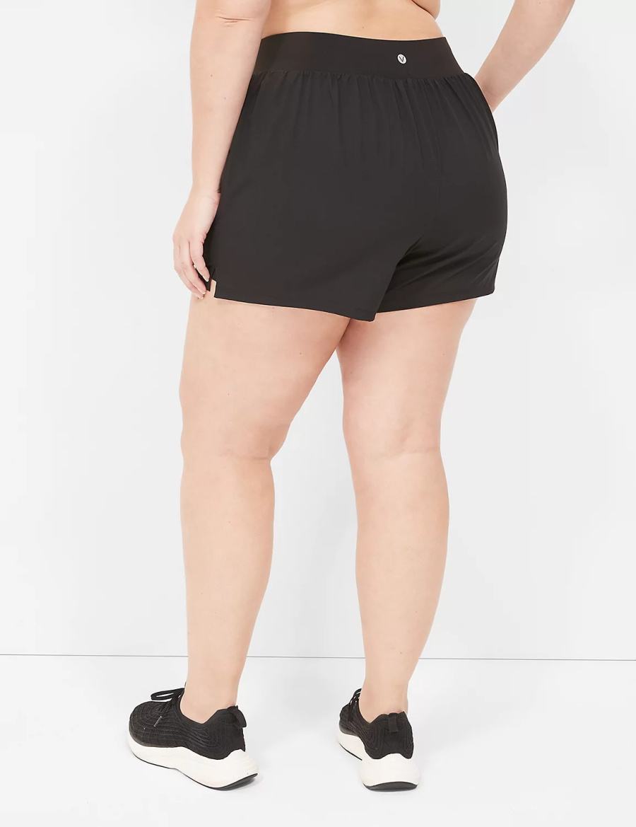 Black Lane Bryant LIVI Stretch Woven Women Shorts | JWR3437HW