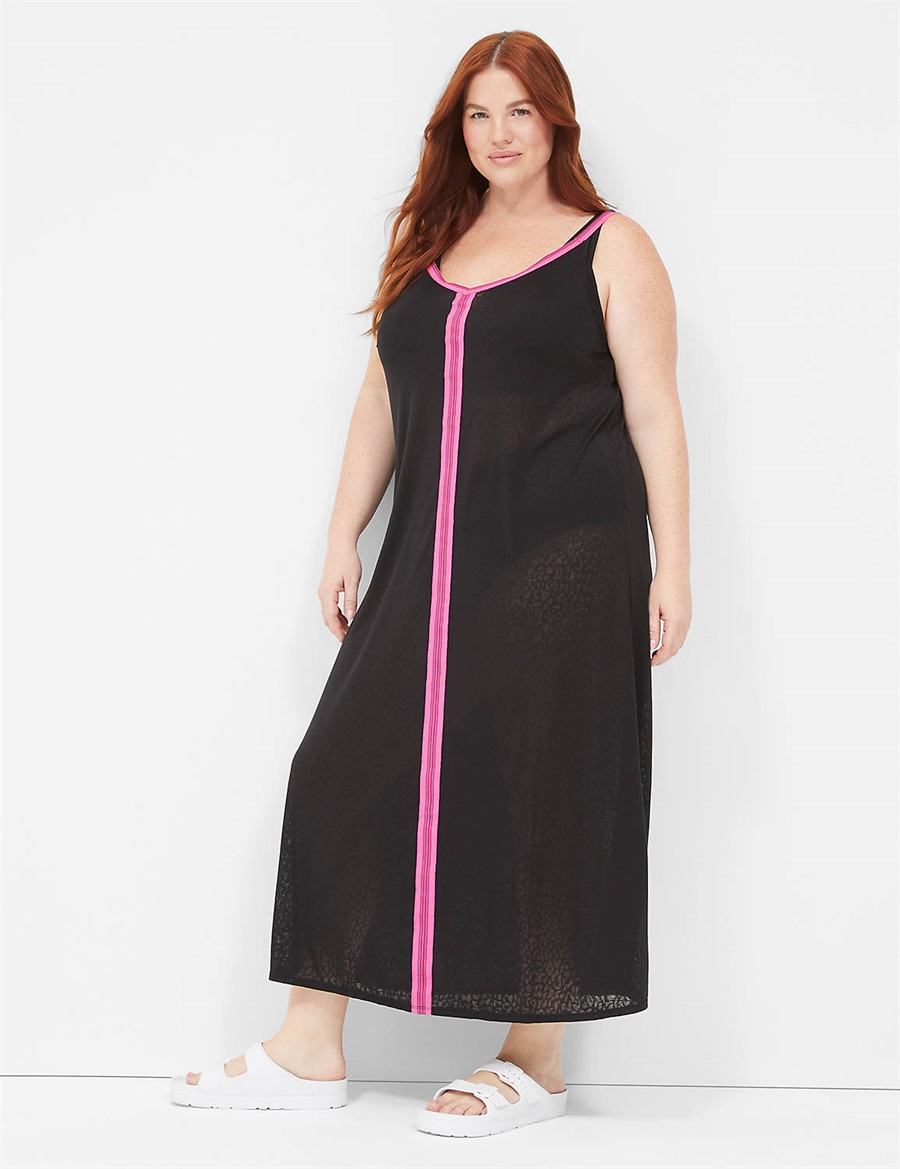 Black Lane Bryant Maxi Women Dress | UPE1066VB