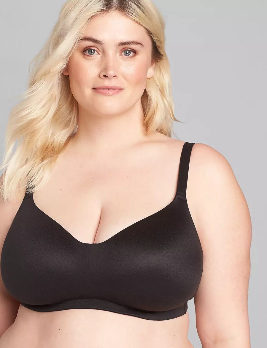 Black Lane Bryant No-Wire Women Bralettes | JFO9477CZ