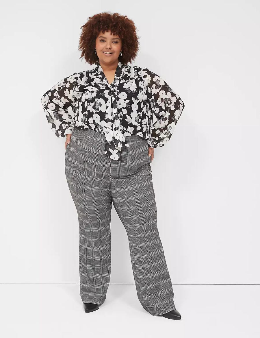 Black Lane Bryant Pull-On Ponte High-Rise Boot Women Pants | KWZ782CA