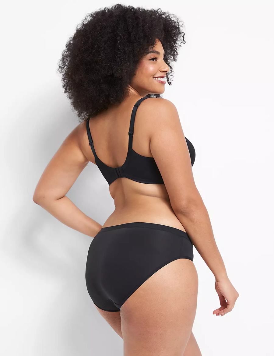 Black Lane Bryant Smooth Boost Plunge Women Bralettes | OKM8516KI