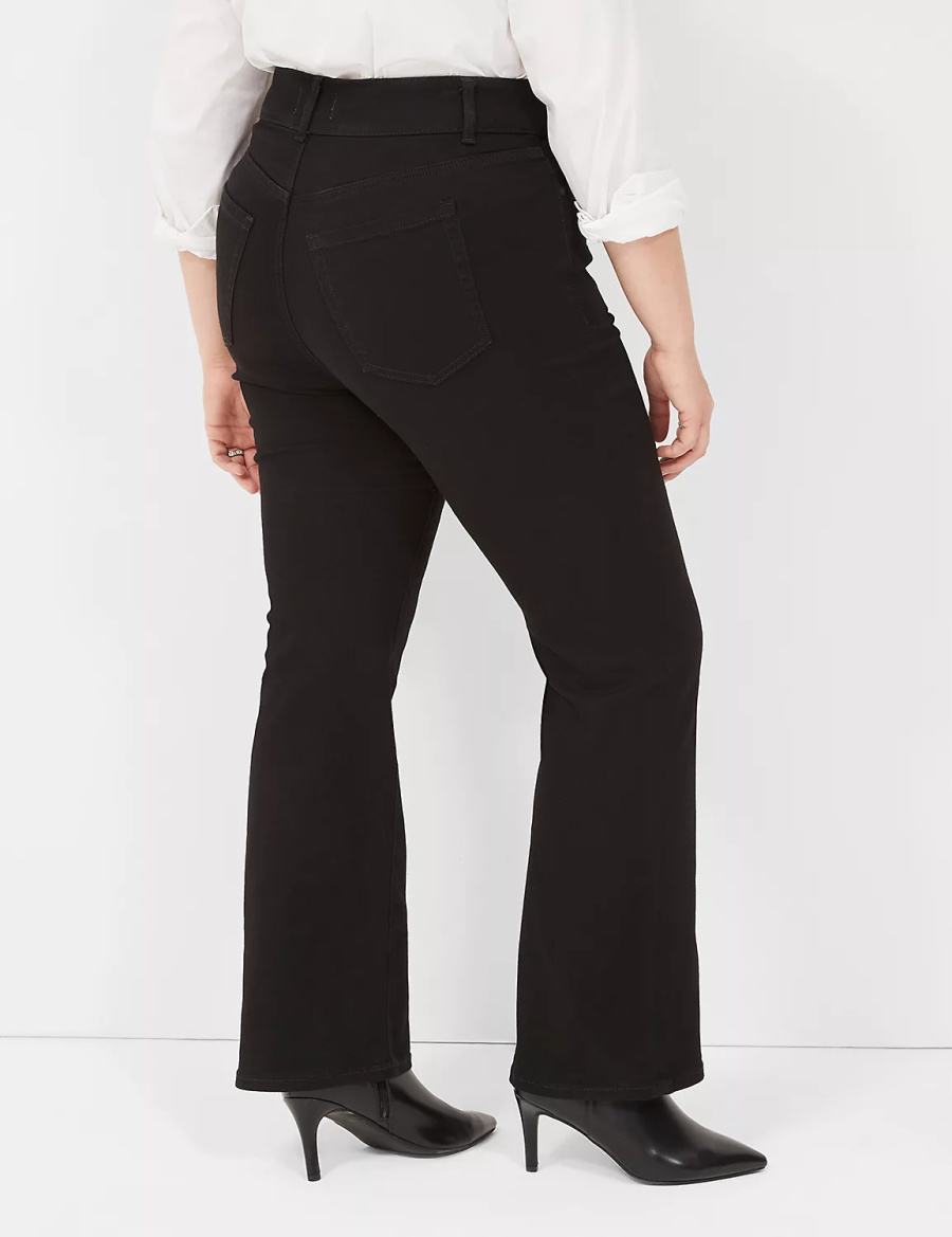 Black Lane Bryant Tighter Tummy High-Rise Boot Women Jeans | NTT6453SL