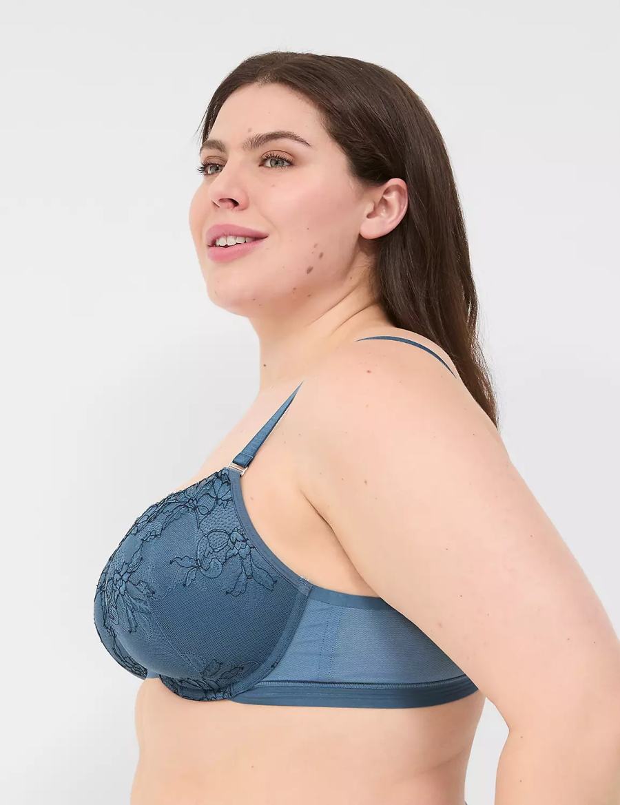 Blue Grey Lane Bryant Modern Romance Lightly Lined Demi Women Bralettes | MEH5348FO